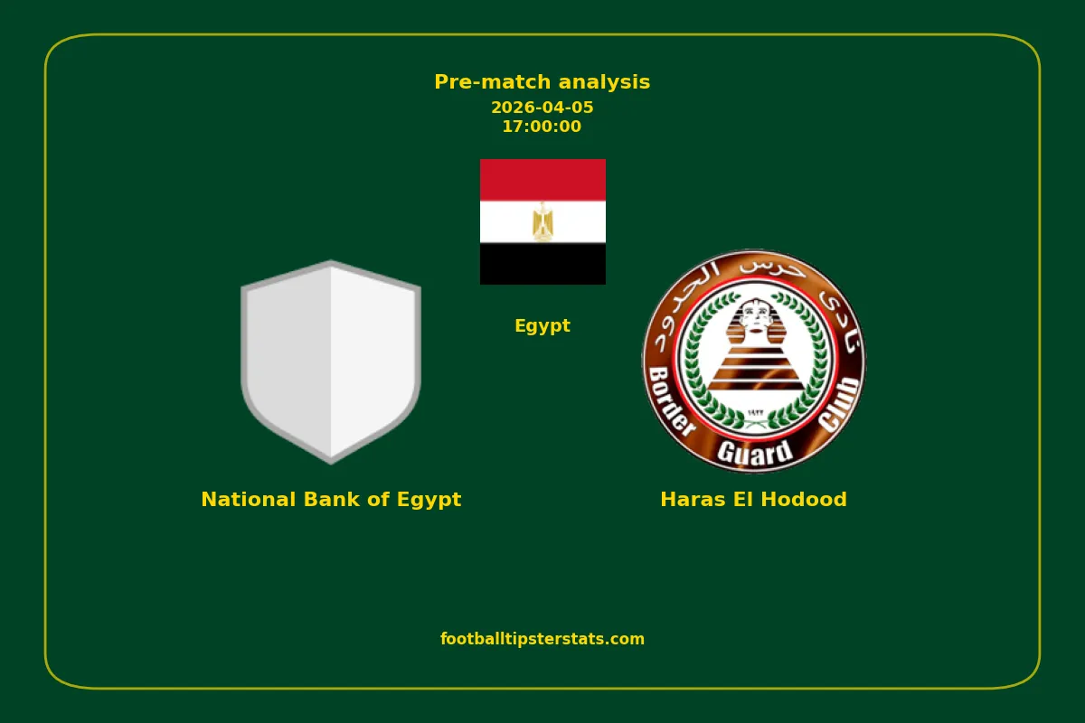 Pre-match analysis: National Bank of Egypt vs Haras El Hodood on 2026-04-05